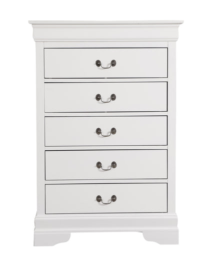 Traditional Style Storage Chest - White