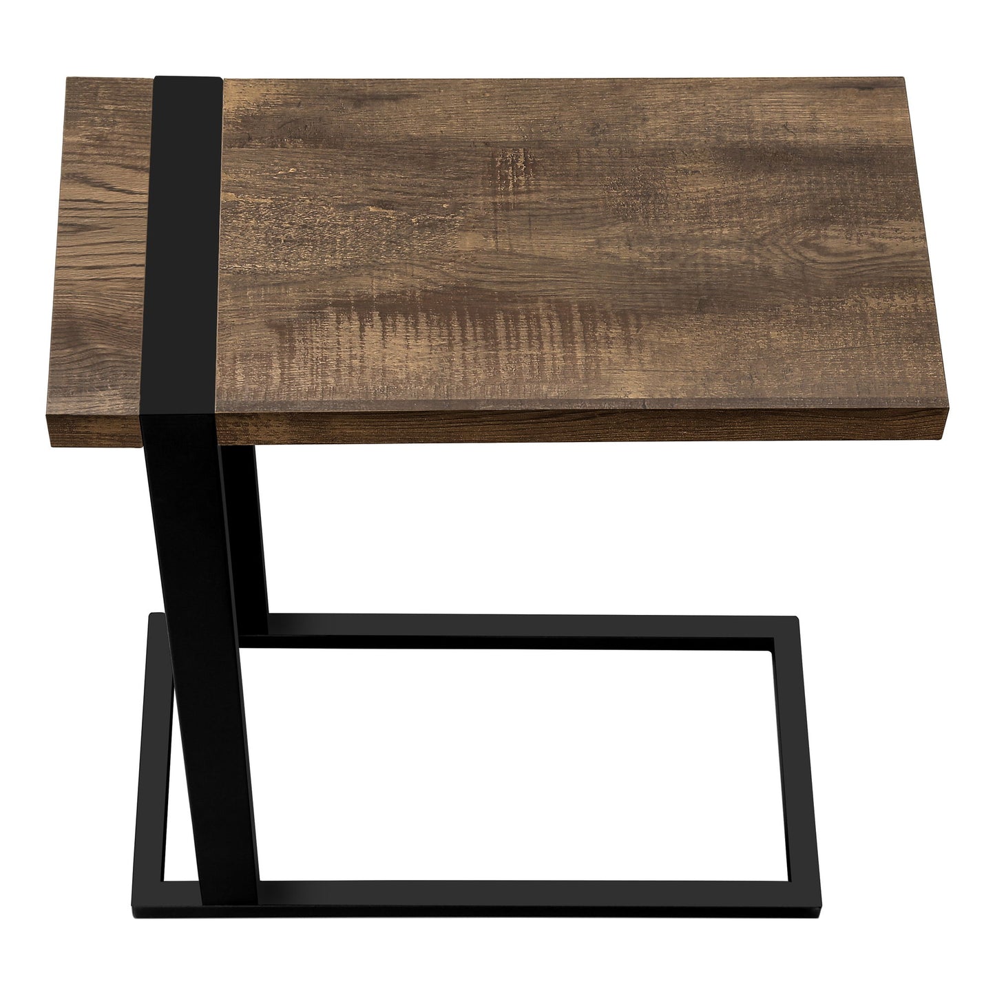 Accent Table, C - Shaped, Stylish Modern - Brown