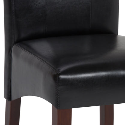 Cosmopolitan - Deluxe Tufted Parson Chair (Set of 2) - Midnight Black