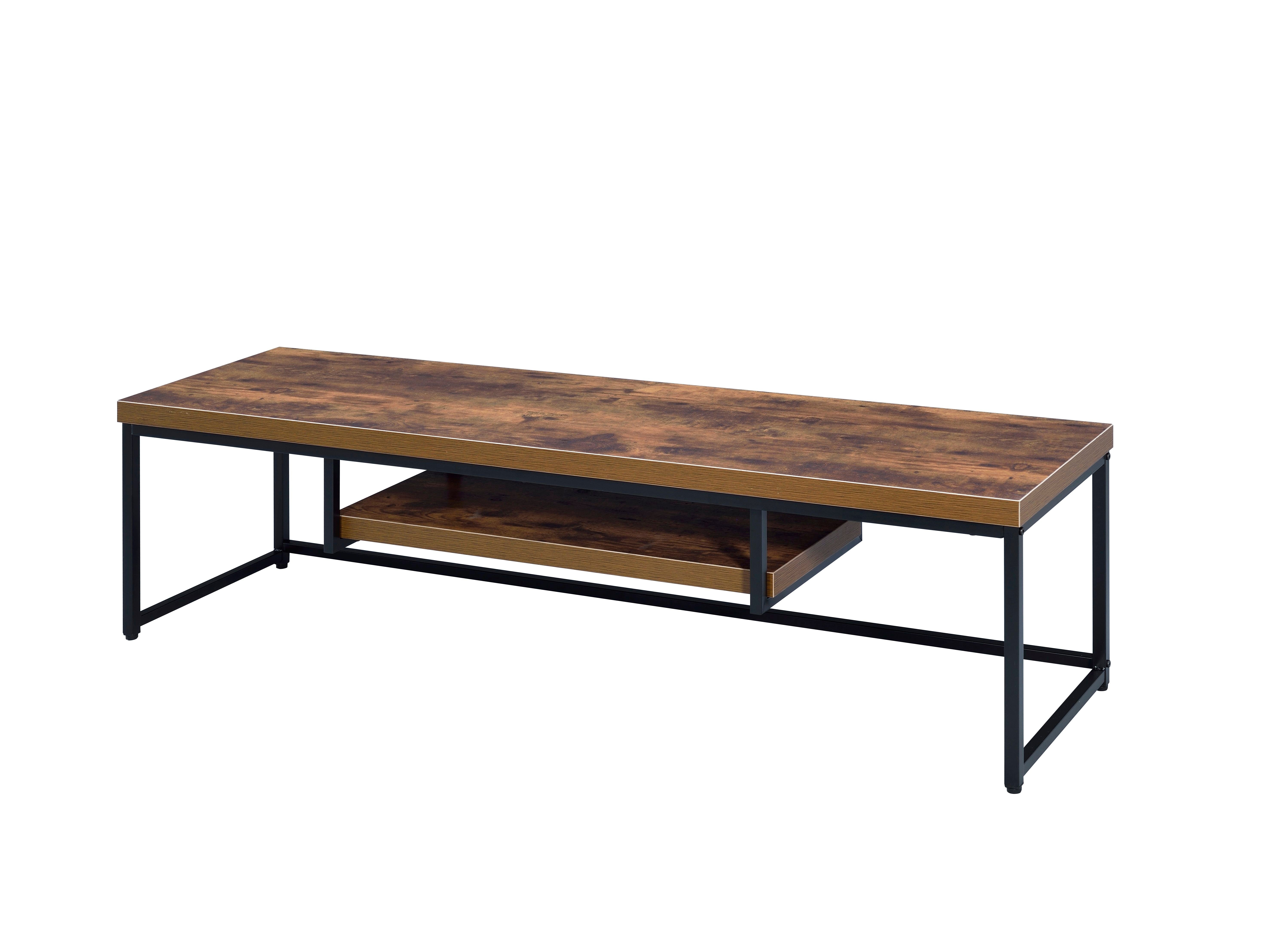 Bob - TV Stand - Weathered Oak / Black