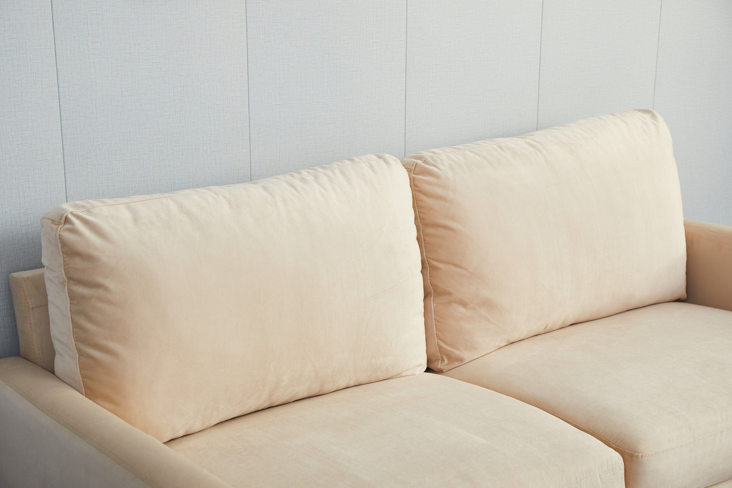 Stationary Loveseat - Beige