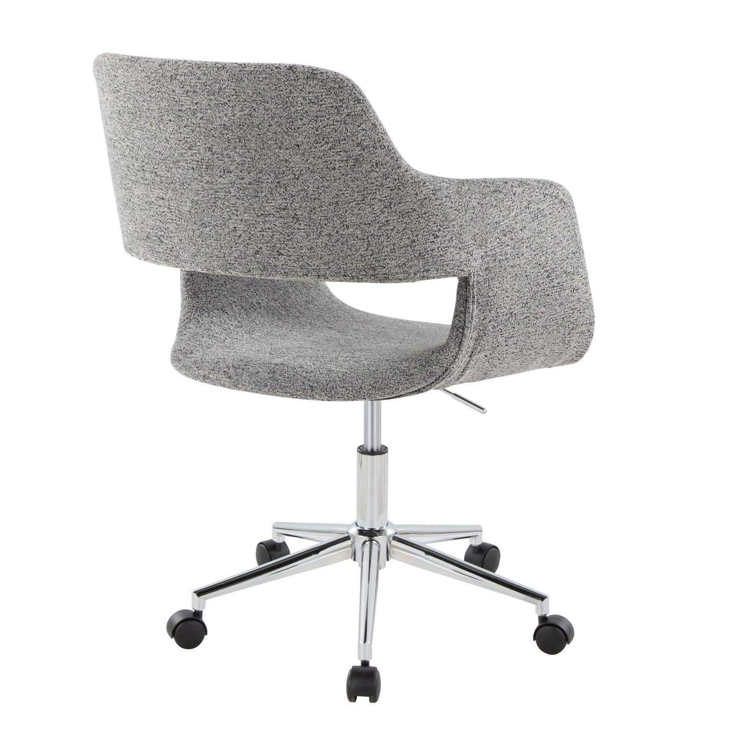 Margarite - Contemporary, Task Chair - Chrome / Gray