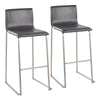 Mara - Contemporary Barstool (Set of 2) - Gray