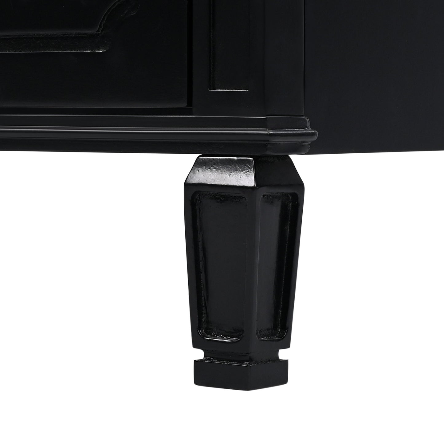 Vintage Style 30" Bathroom Vanity With Sink, Multi Functional Storage, Soft Closing Door - Black