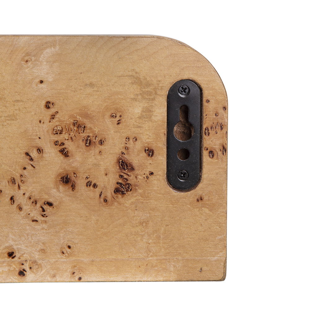 Burl - Wood Floating Wall Shelf - Brown