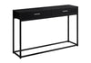 Accent Console Table For Entryway, Storage Drawer, Contemporary & Modern - Black