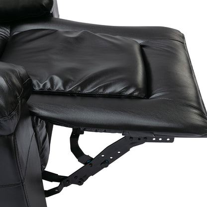 360ÔøΩÔøΩ swivel And Rocking Home Theater Recliner Manual Recliner Chair With Wide Armrest For Living Room - Black