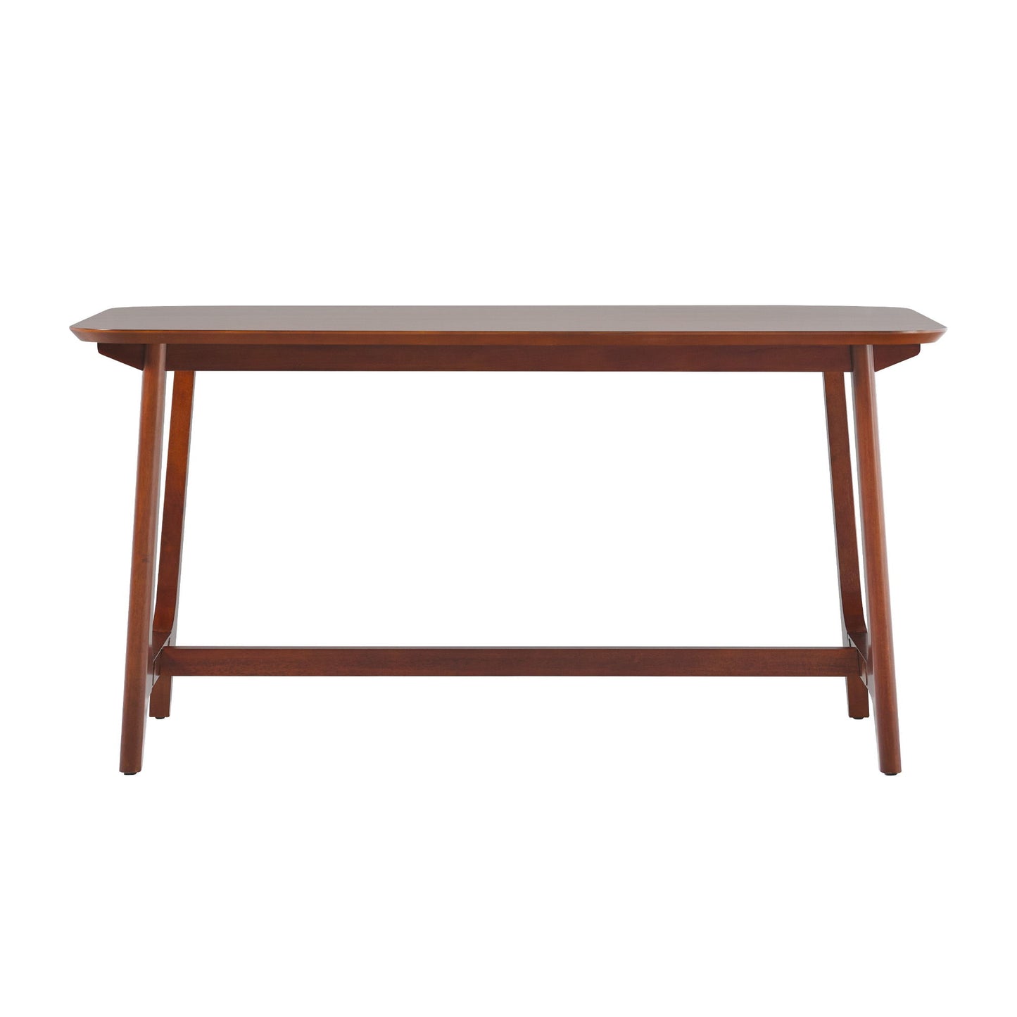 Mid-Century Modern Dining Table With Trestle Base - Walnut