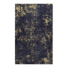 Maval - 4' X 6' Washable Area Rug - Black / Gold