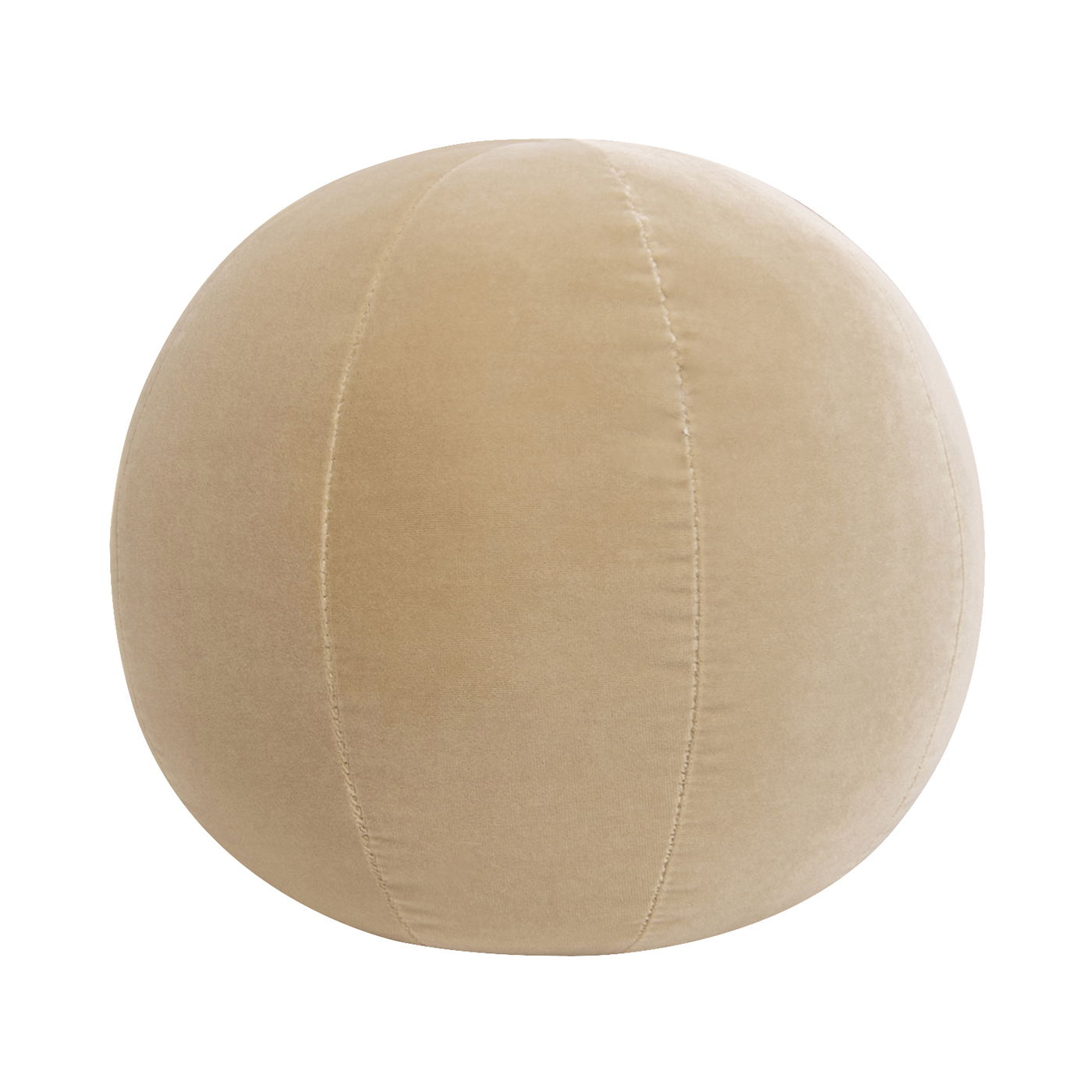 Luna - Round Sphere Accent Ball Throw Pillow - Fawn Brown