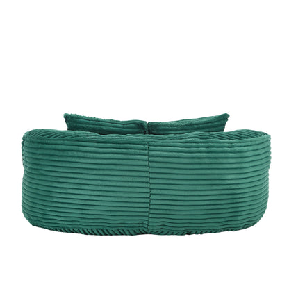 High Back Bean Bag Sofa Lounger For Adults And Kids, Indoor & Outdoor, Durable - Emerald