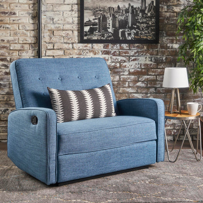 Wide Manual Standard Recliner - Blue