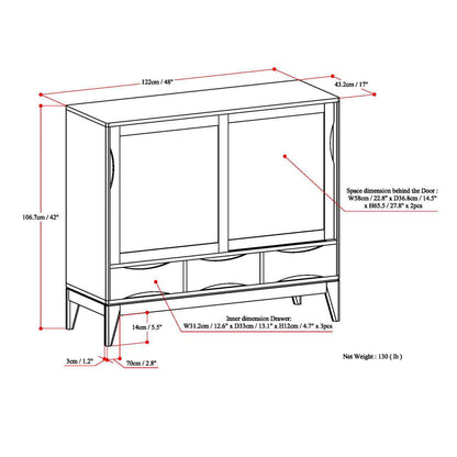 Harper - Medium Storage Cabinet - White