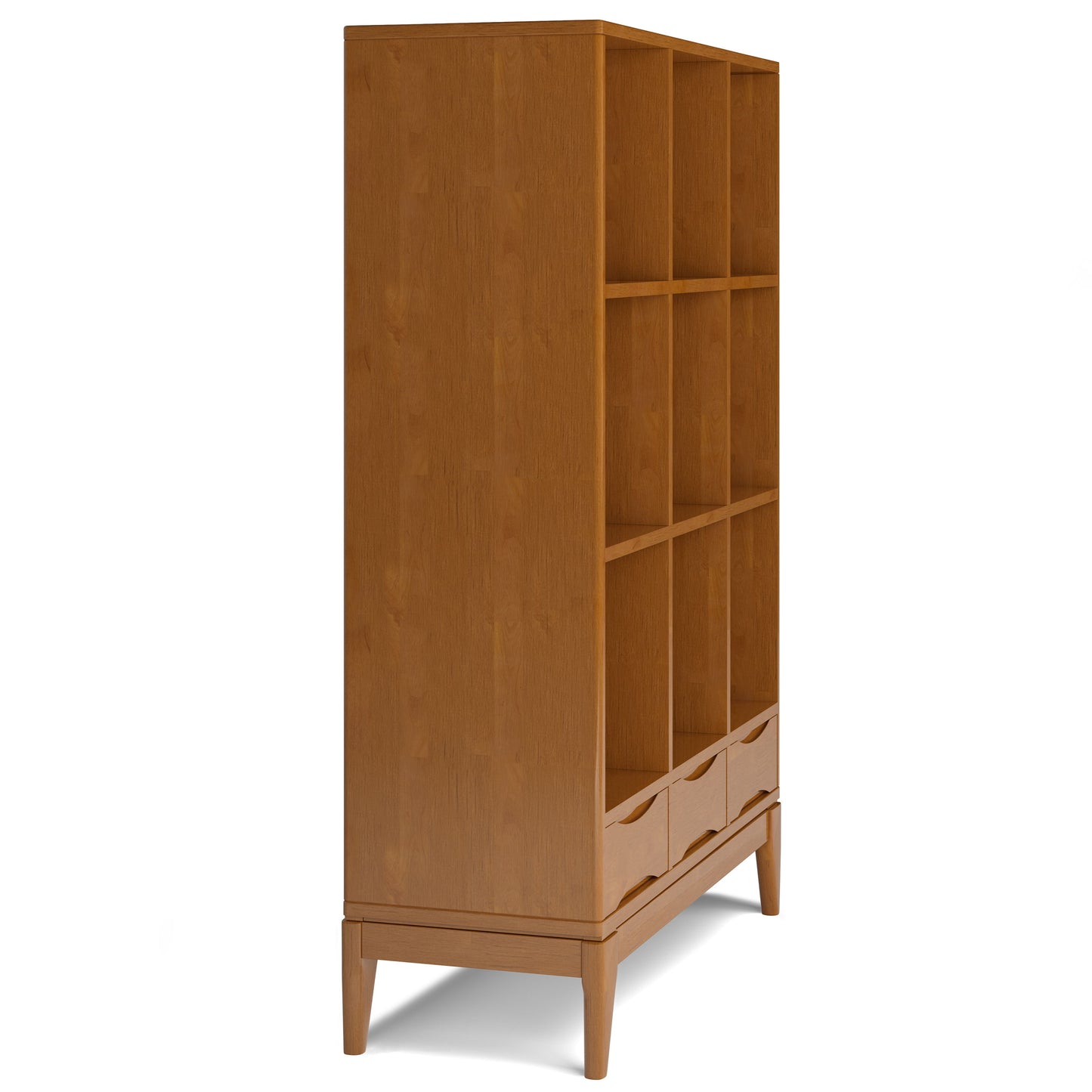 Harper - Cube Storage With Drawers - Teak Brown