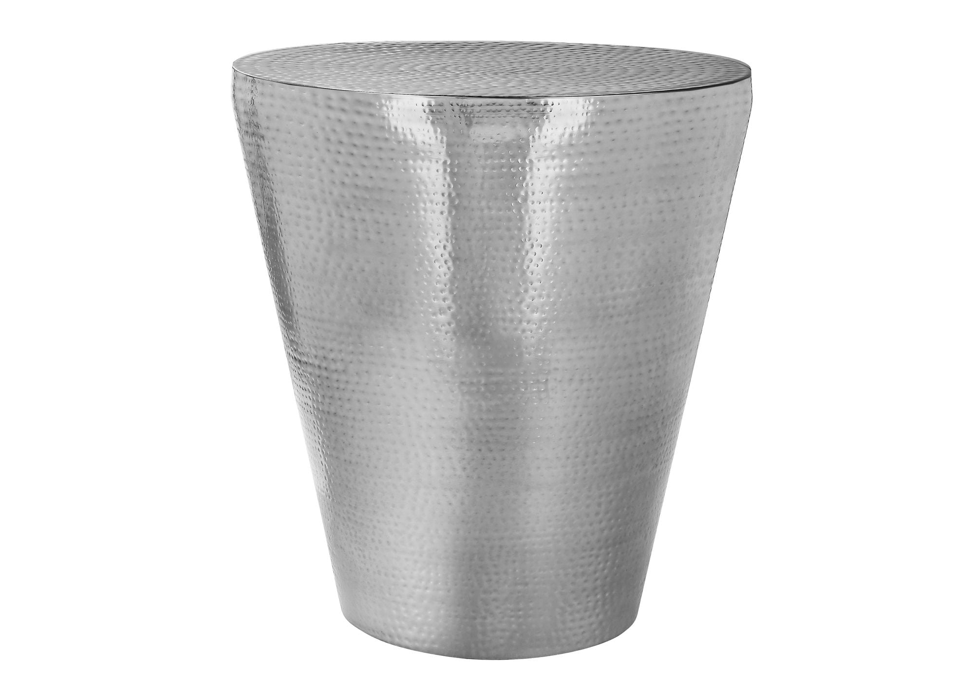 Drum Accent Side Table, Contemporary, Elegant Design - Chrome
