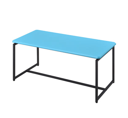 GT - 3 Piece Carbon Fiber Wrap Coffee Table And End Table (Set of 3) - Blue
