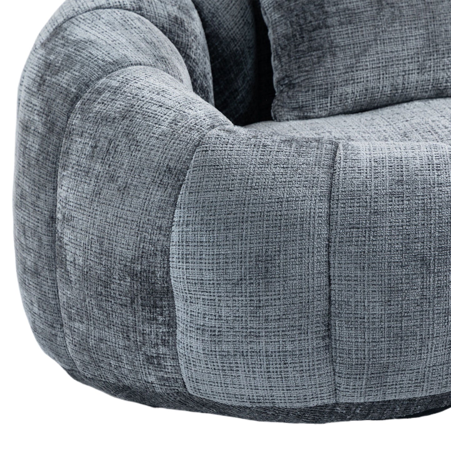 Contemporary Bean Bag Sofa Lazy Sofa Durable Comfort Lounger For Indoor & Outdoor Use - Gray