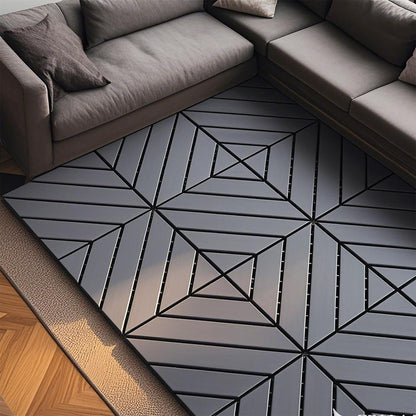 Durable Plastic Interlocking Deck Tiles, 44 Pack, Waterproof Outdoor And Indoor Use, 12" X 12" - Dark Gray