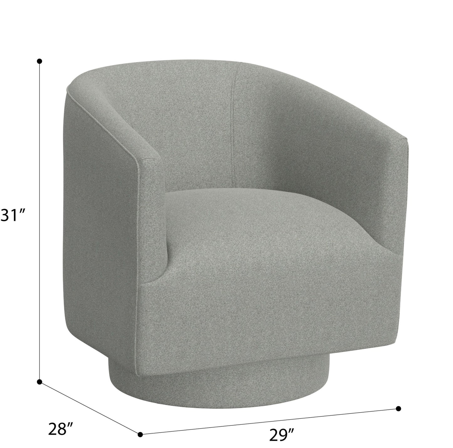 Bralin - Swivel Accent Chair - Gray