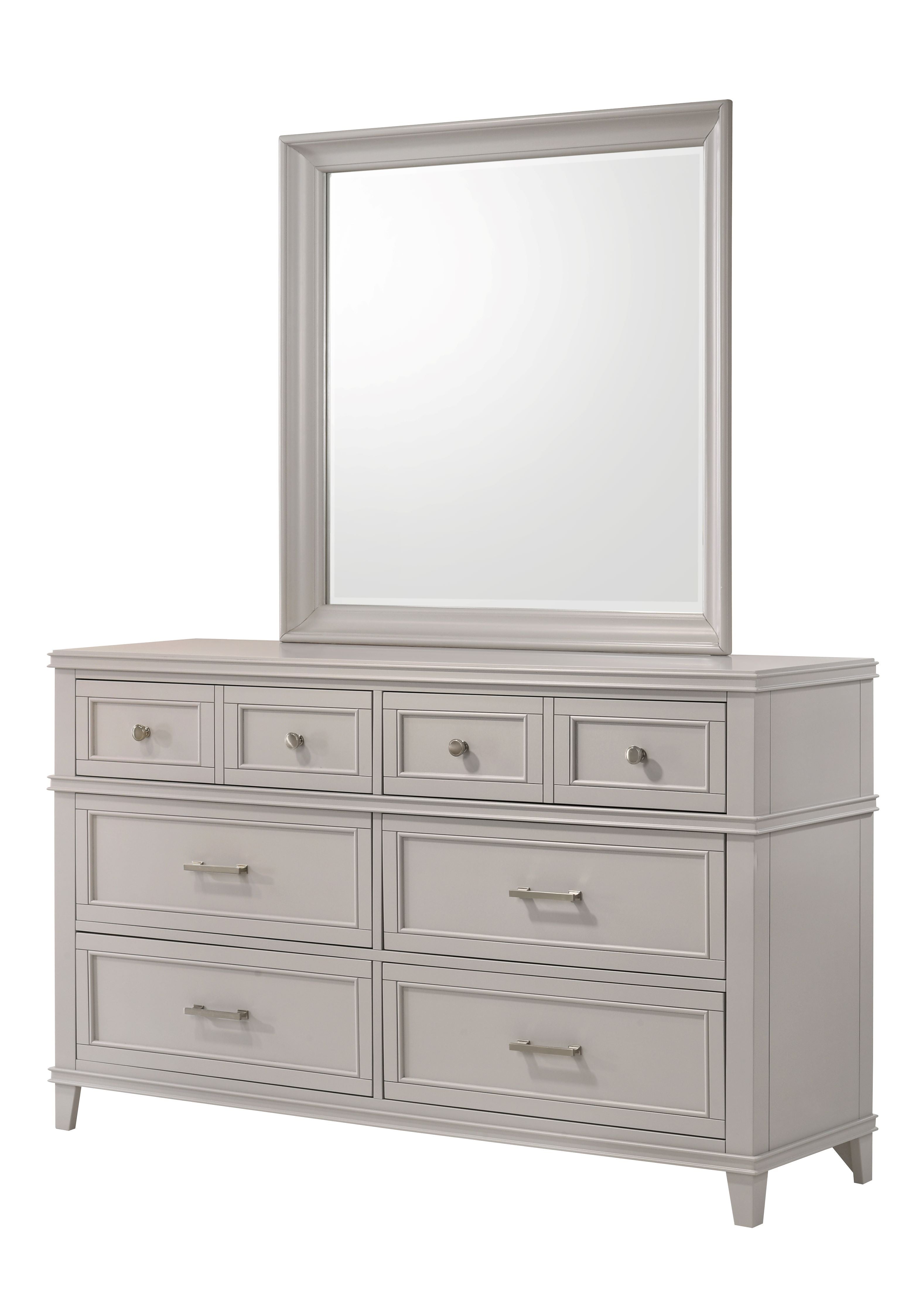 Square Mirror - Gray