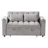 Multi Functional Sofa Bed With Cup Holder And USB Port For Living Room Or Apartments - Gray