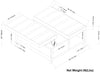 Ellis - Coffee Table Storage Ottoman - Slate Gray