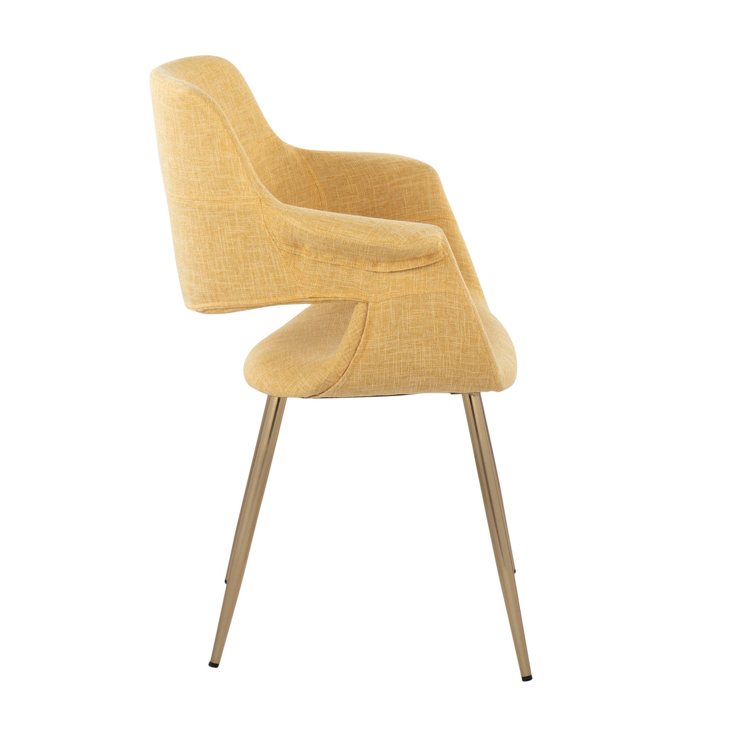 Vintage Flair - Glam / Art Deco Chair (Set of 2) - Gold / Yellow