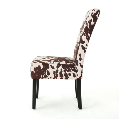 Modern Velvet Dining Chair (Set of 2) With Armless Design - Beige