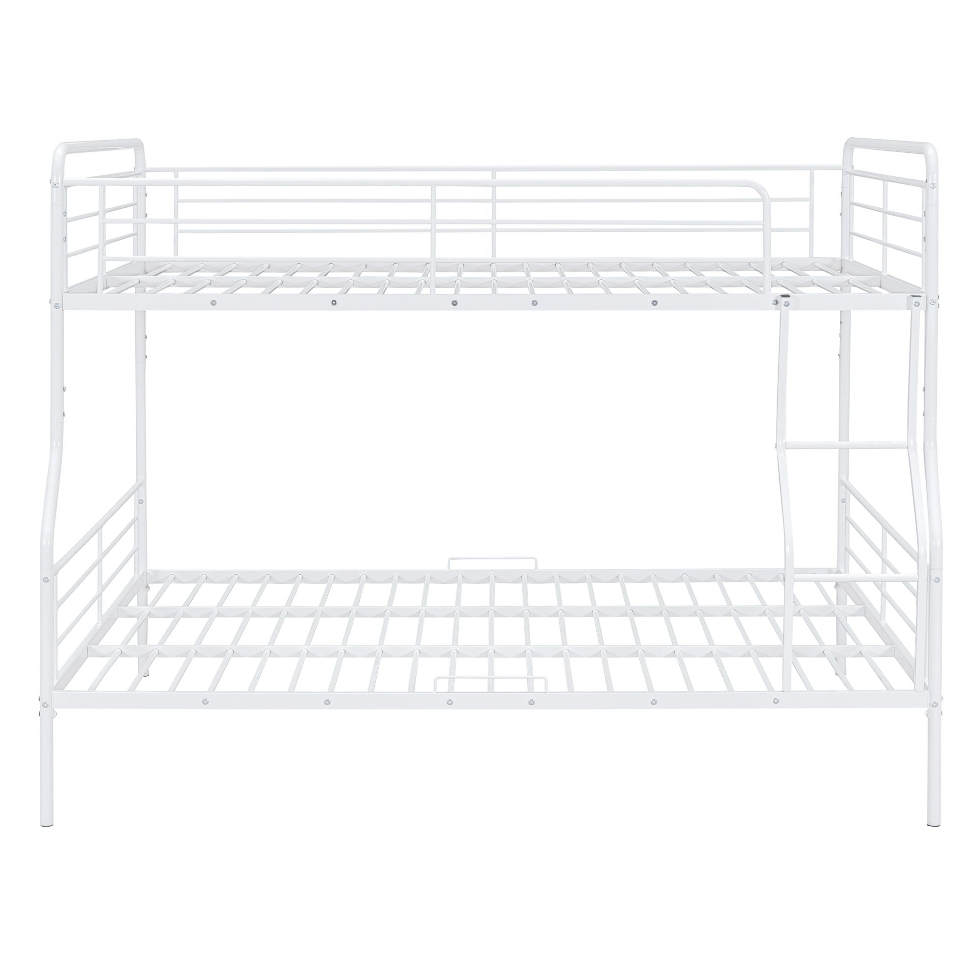 Full Long Over Queen Bunk Bed - White