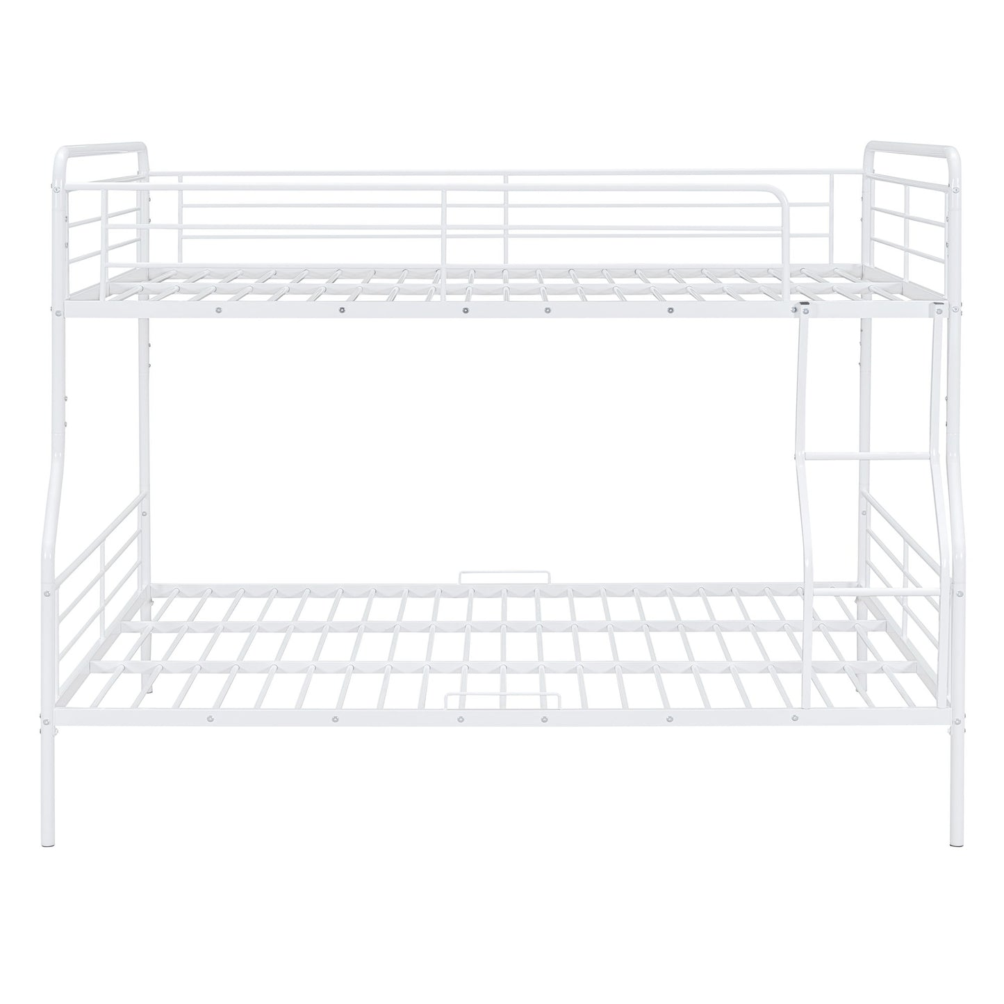 Full Long Over Queen Bunk Bed - White