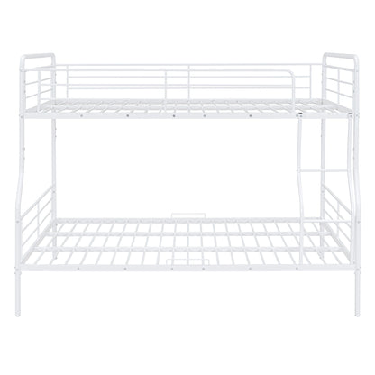 Full Long Over Queen Bunk Bed - White