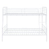 Full Long Over Queen Bunk Bed - White
