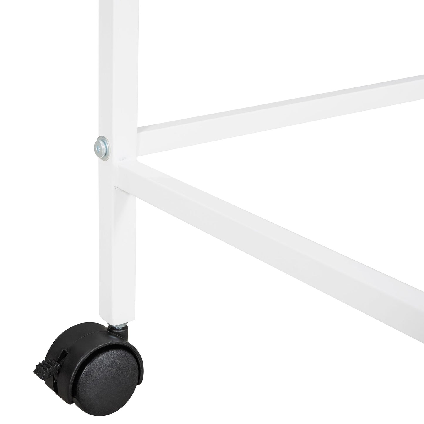 Twin Size Loft Bed With Desk And Shelves - White