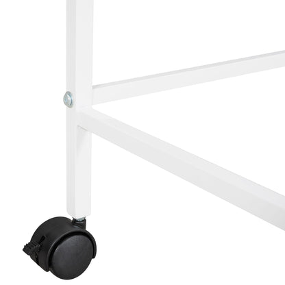 Twin Size Loft Bed With Desk And Shelves - White