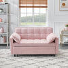Folding Sofa Bed With Adjustable Back Access To Sofa Recliner Single Bed Adult Modern Chair Bed - Pink
