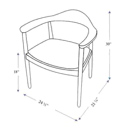 Kelly - Mid-Century Modern Dining Chair - Gray