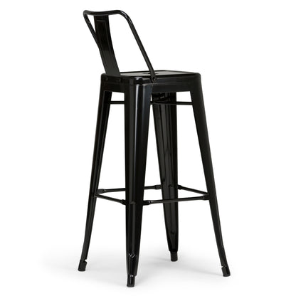 Rayne - Metal Bar Stool (Set of 2) - Black