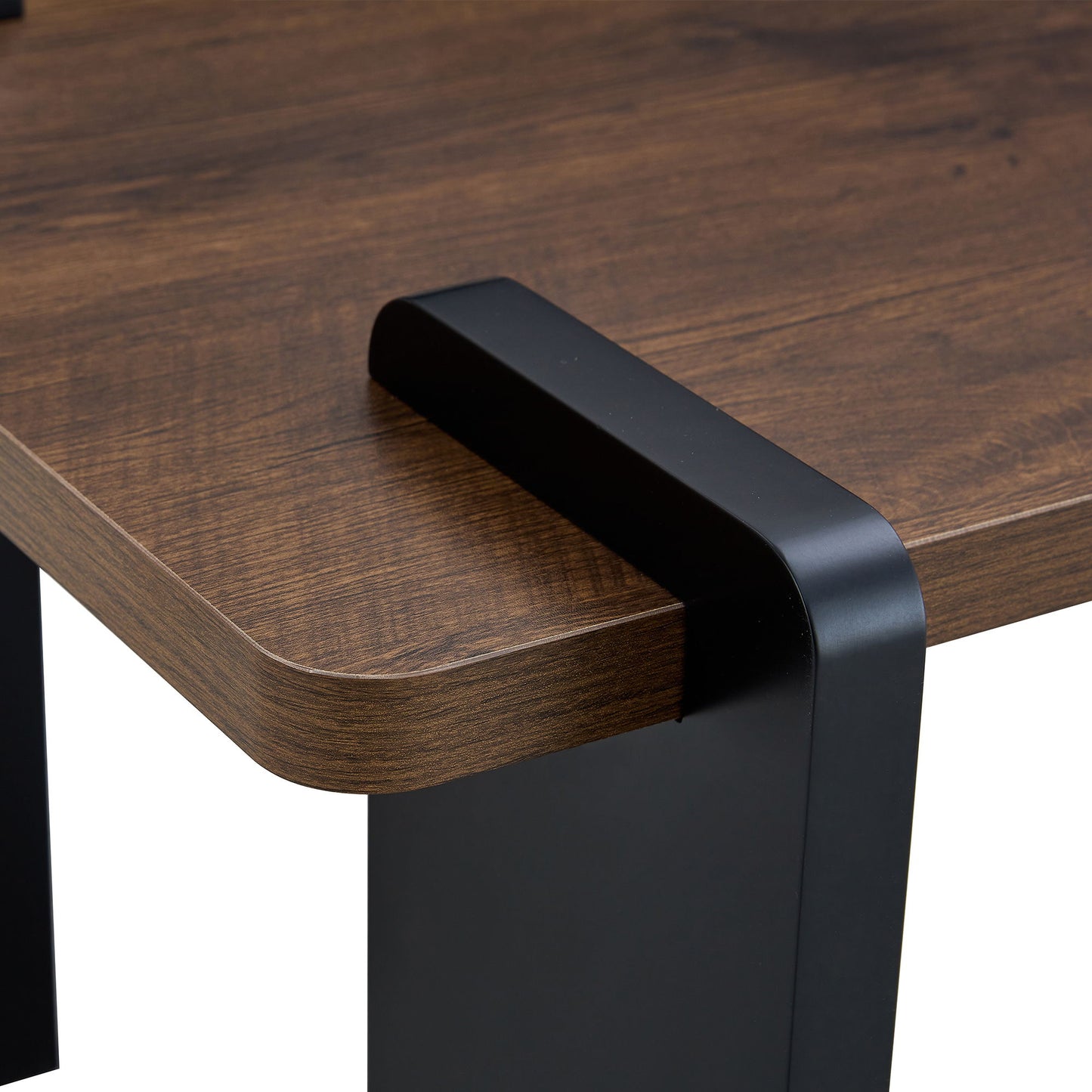 Walnut Colored Coffee Table, Suitable For Modern Minimalist Living Rooms - Walnut