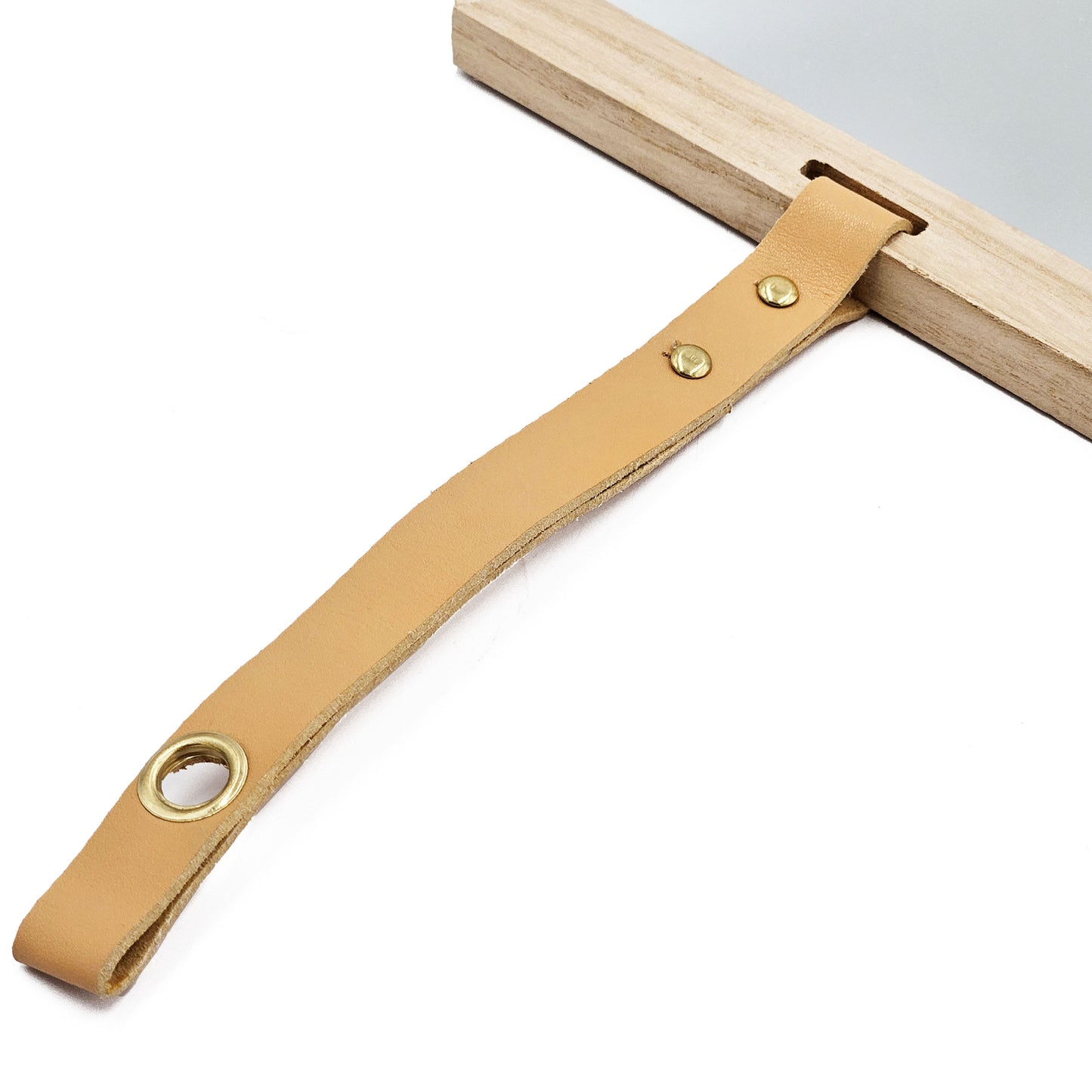 Harlan - Hexagon Mirror - Beige Brown