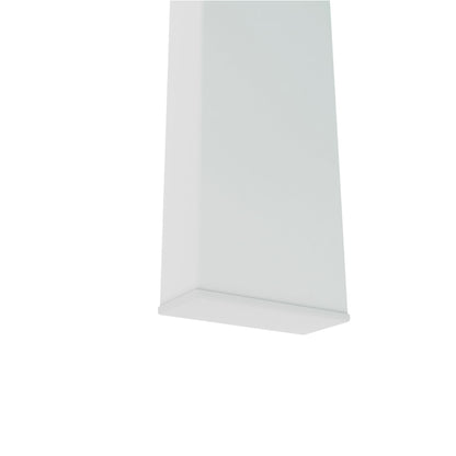 Clear Coffee Table, Modern Side Center Tables - White