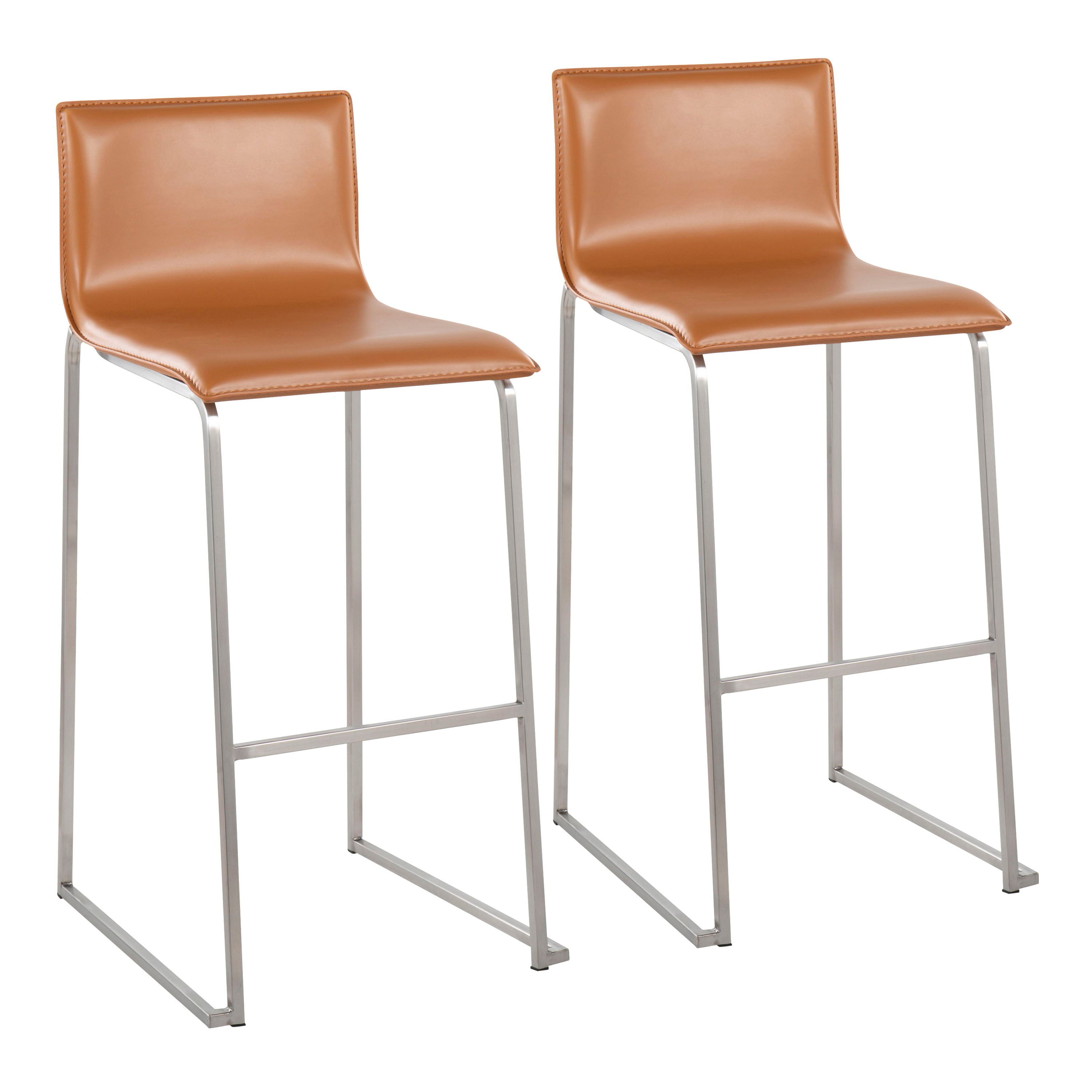 Mara - Contemporary Barstool (Set of 2) - Camel