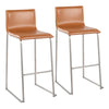 Mara - Contemporary Barstool (Set of 2) - Camel