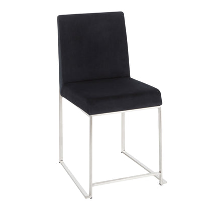 Fuji - High Back Dining Chair (Set of 2) - Black