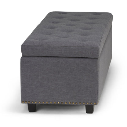 Hamilton - Storage Ottoman - Slate Gray