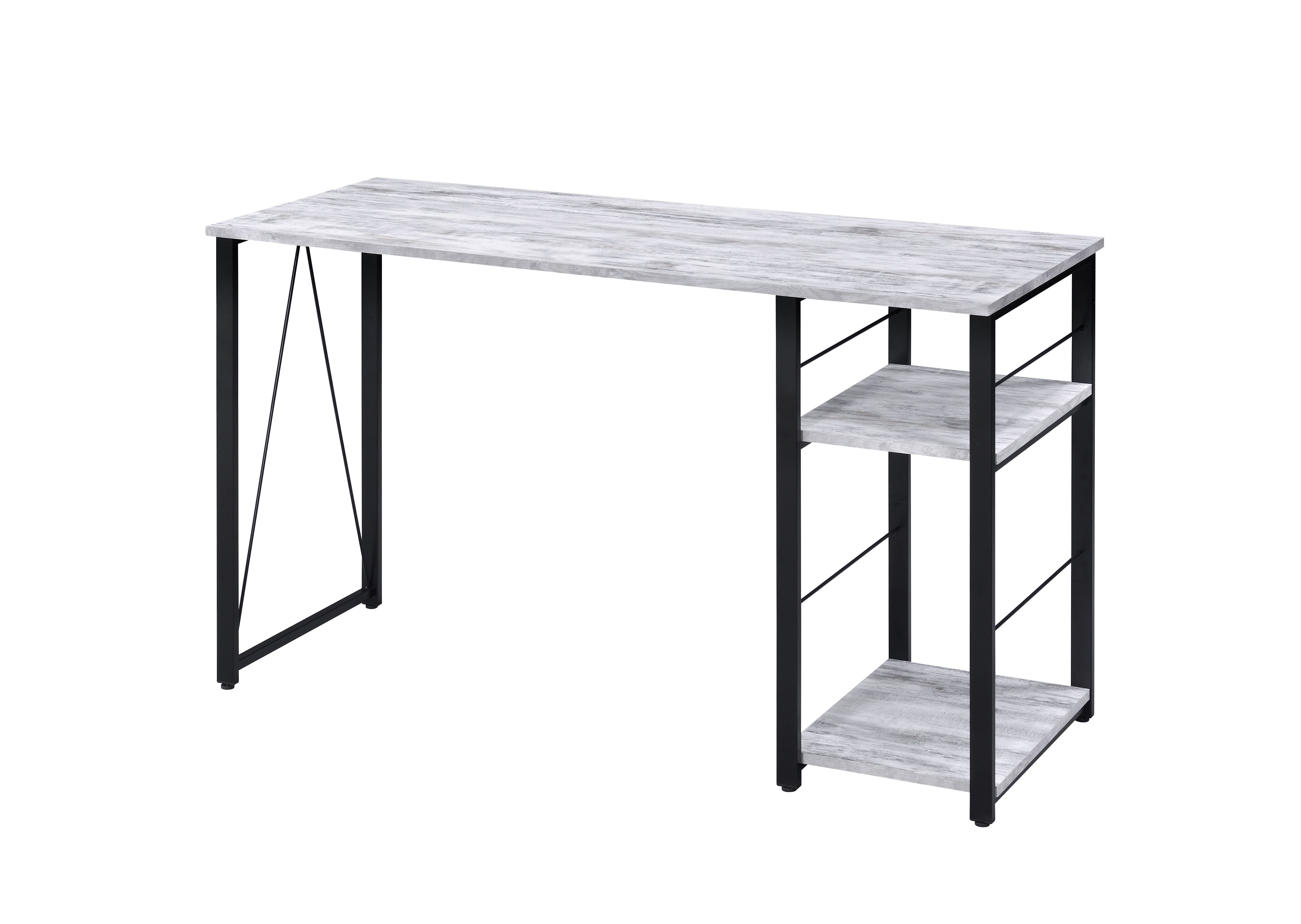 Vadna - Writing Desk - Antique White / Black