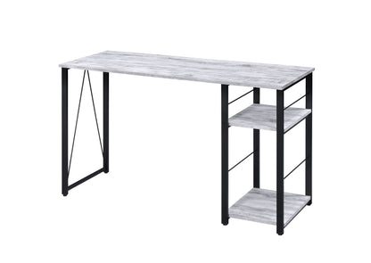 Vadna - Writing Desk - Antique White / Black