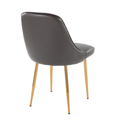 Marcel - Contemporary / Glam Dining Chair (Set of 2) - Gray