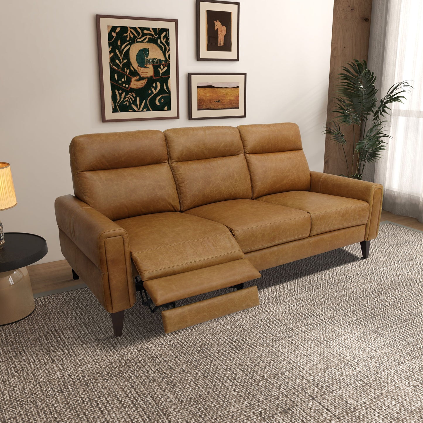 Elliot - Incliner Sofa Left - Waxy Tan