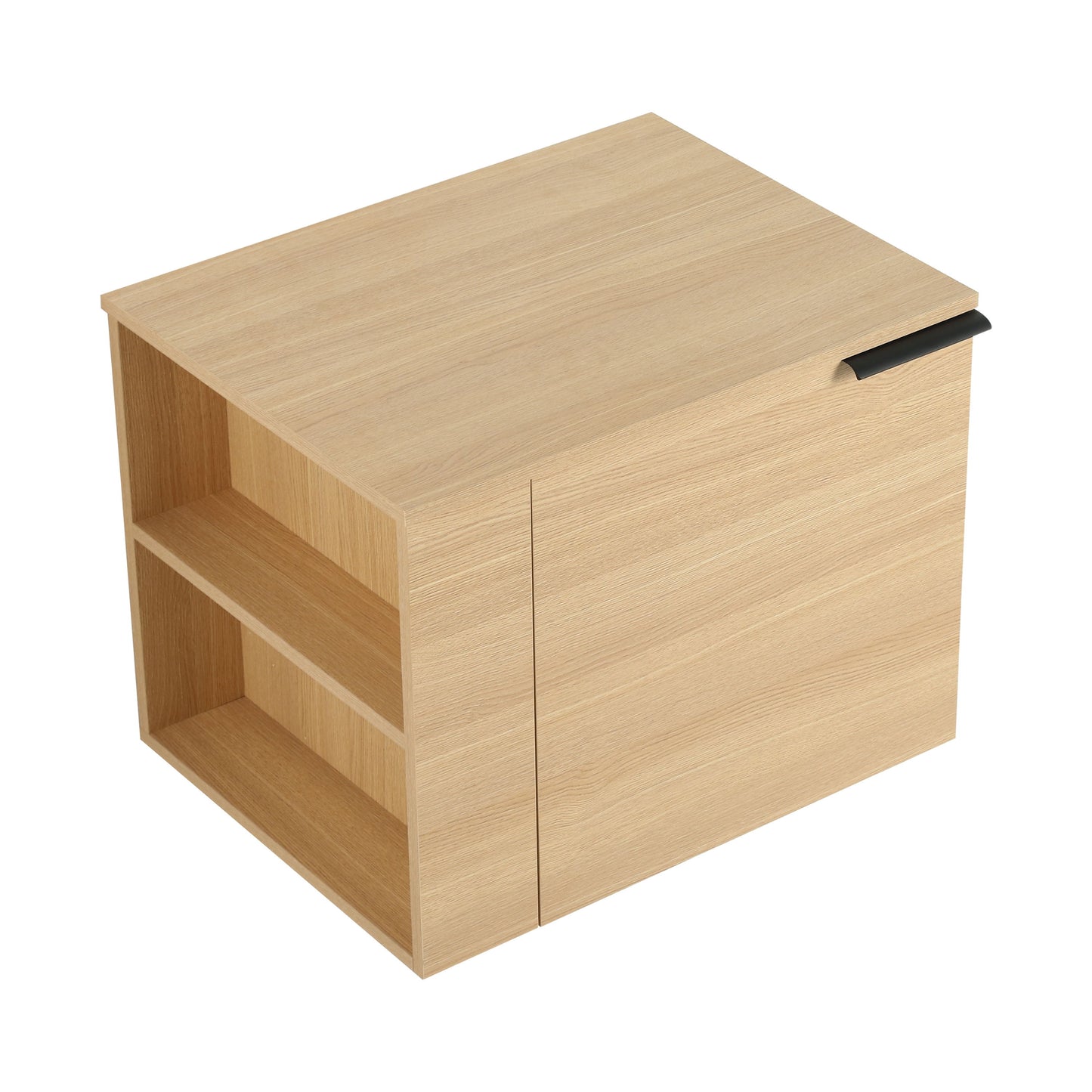 Modern Bathroom Vanity, Cabinet Set Without Sink - Oak