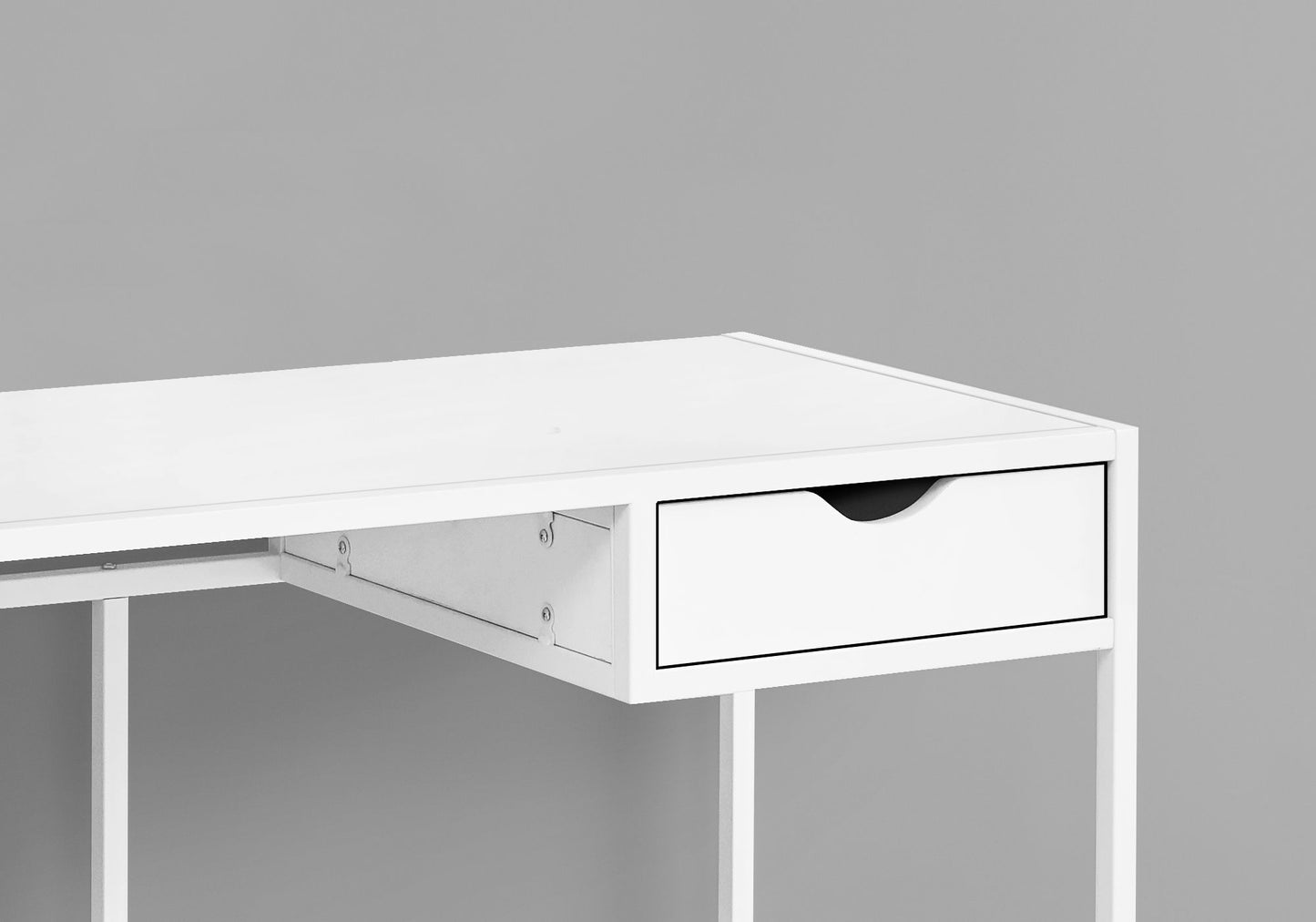 Computer Desk For Home Office, Laptop, Storage Drawer - White
